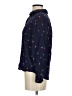 Rails Print Blue Long Sleeve Blouse Size S - photo 5