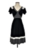 Elle Color Block Gray Casual Dress Size XS - photo 1