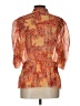 Unbranded Orange 3/4 Sleeve Blouse Size L - photo 2