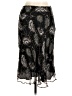 Tess 100% Silk Paisley Black Silk Skirt Size 6 - photo 1