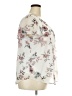 Alyx 100% Polyester Floral Ivory Short Sleeve Blouse Size XXL - photo 4