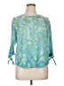 Ruby Rd. Teal 3/4 Sleeve T-Shirt Size XL - photo 1