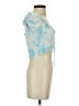 Emory Park 100% Rayon Blue Short Sleeve Top Size S - photo 4