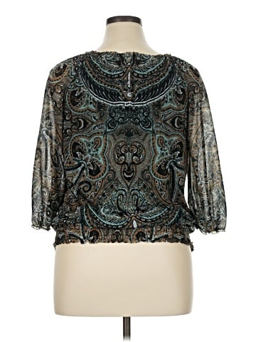INC International Concepts 3/4 Sleeve Blouse (view 2)