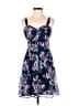 Candie's 100% Polyester Floral Blue Cocktail Dress Size M - photo 1