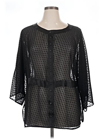 Apostrophe 3/4 Sleeve Blouse (view 1)