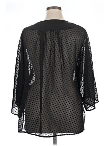 Apostrophe 3/4 Sleeve Blouse (view 2)