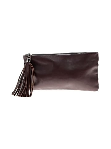 Halogen Leather Clutch (view 1)