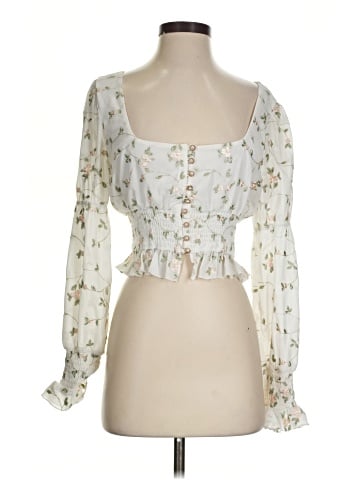 Majorelle 3/4 Sleeve Blouse (view 1)