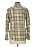Talbots Plaid Green Long Sleeve Button-Down Shirt Size L - photo 2