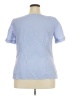 Talbots 100% Cotton Blue Short Sleeve Blouse Size L (estimated) - photo 2