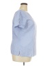 Talbots 100% Cotton Blue Short Sleeve Blouse Size L (estimated) - photo 4