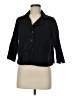 Studio 1940 Black 3/4 Sleeve Button-Down Shirt Size M - photo 1