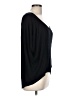 BCBGeneration 100% Rayon Black 3/4 Sleeve Top Size L - photo 4