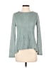 Rewind Teal Long Sleeve Top Size S - photo 1