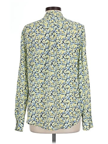 Equipment Long Sleeve Silk Top (view 2)