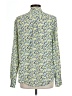 Equipment 100% Silk Print Yellow Long Sleeve Silk Top Size L - photo 2