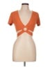 Forever 21 Orange Short Sleeve Top Size L - photo 1