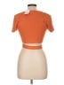 Forever 21 Orange Short Sleeve Top Size L - photo 2