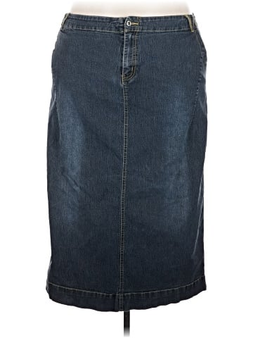 Ashley Stewart Denim Skirt (view 1)