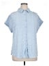 Assorted Brands 100% Polyester Stars Blue Short Sleeve Blouse Size XL - photo 1