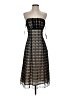 Coast 100% Nylon Chevron-herringbone Black Cocktail Dress Size 8 - photo 1