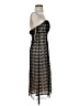 Coast 100% Nylon Chevron-herringbone Black Cocktail Dress Size 8 - photo 4