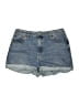 ASOS 100% Cotton Blue Denim Shorts Size 16 - photo 1