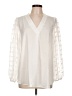 Shein Curve Ivory Long Sleeve Blouse Size 12 Plus (0) - photo 1