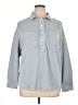 Aerie Blue 3/4 Sleeve Button-Down Shirt Size S - photo 1