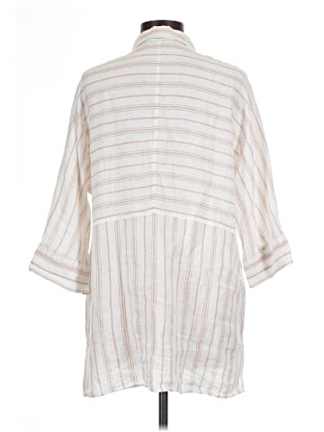 Lafayette 148 New York 3/4 Sleeve Button-Down Shirt (view 2)