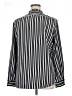 Calvin Klein 100% Polyester Stripes Black Long Sleeve Blouse Size XL - photo 2