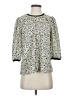 THML 100% Polyester Ivory 3/4 Sleeve Blouse Size S - photo 1