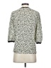 THML 100% Polyester Ivory 3/4 Sleeve Blouse Size S - photo 2