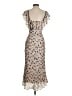 ABS Allen Schwartz 100% Polyester Animal Print Tan Cocktail Dress Size 2 - photo 2