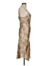 Audrey 3+1 Metallic Tan Cocktail Dress Size M - photo 4