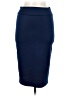 Popana Solid Blue Casual Skirt Size M - photo 1
