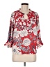 Talbots 100% Polyester Red 3/4 Sleeve Blouse Size M (petite) - photo 1