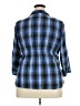 Dex 100% Cotton Plaid Blue Long Sleeve Button-Down Shirt Size 2X - photo 2