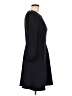 Eliza J Solid Black Casual Dress Size 12 - photo 4