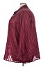 Fashion Bug 100% Polyester Stripes Burgundy Long Sleeve Blouse Size 26/28 - photo 5