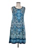 Max Studio Paisley Blue Casual Dress Size M - photo 1