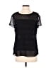 Ann Taylor LOFT Black Short Sleeve Top Size S - photo 1