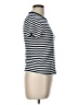 Old Navy Stripes Silver Short Sleeve Turtleneck Size L - photo 4