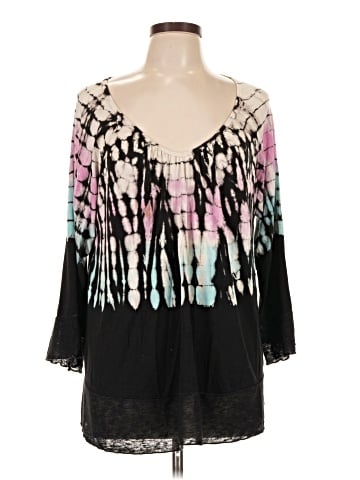 T Party 3/4 Sleeve Blouse (view 1)