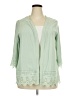 NY Collection Green Cardigan Size 2X - photo 1