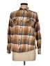 Stoic 100% Cotton Plaid Brown Long Sleeve Button-Down Shirt Size M - photo 1