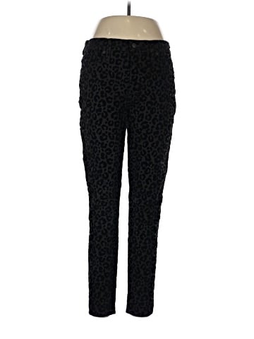 Madewell 9" Mid-Rise Skinny Jeans: Flocked Leopard Edition (view 1)