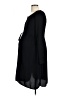 Gap - Maternity 100% Polyester Black Casual Dress Size Lg Maternity - photo 5