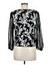 Alex Evenings 100% Polyester Black 3/4 Sleeve Blouse Size M (petite) - photo 2